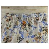 Beige Blouse & Floral Pants Set - Women's Size XL - Brand New