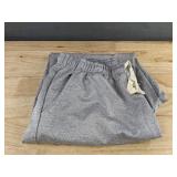 Men's Gray Jogger Pants Size XL - Drawstring Elastic Waist, Side Pockets - Brand New