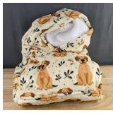 Dog Print Blanket Hoodie - Oversized Fits Most - Brand New