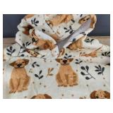Dog Print Blanket Hoodie - Oversized Fits Most - Brand New