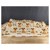 Dog Print Blanket Hoodie - Oversized Fits Most - Brand New