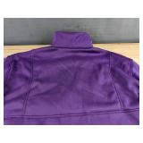 Jogging Set with Zip Front Top & Elastic Waist Pants Purple Women's Size XL - Brand New