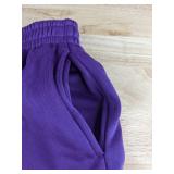 Jogging Set with Zip Front Top & Elastic Waist Pants Purple Women's Size XL - Brand New
