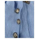 Light Blue U-Neck Sweater Women's Size Medium - Brand New
