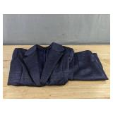 Blue & Black Skirt & Blazer Set - Women's Size Medium - Brand New