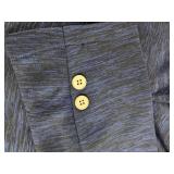 Blue & Black Skirt & Blazer Set - Women's Size Medium - Brand New