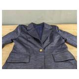 Blue & Black Skirt & Blazer Set - Women's Size Medium - Brand New