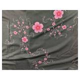Dress - Women's Size XL Black Floral Print with Pink Flowers - Brand New