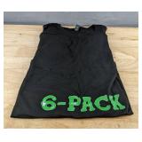 Men's Black 6-Pack Logo T-Shirt - Size XL - Brand New