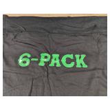 Men's Black 6-Pack Logo T-Shirt - Size XL - Brand New
