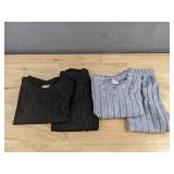 2-Piece Black Baby Outfit and 2-Piece Grey Baby Outfit - Size 18-24M - Brand New