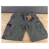 Famous & Vogue Men's Cargo Shorts Gray Size 32 Waist - Brand New