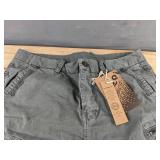 Famous & Vogue Men's Cargo Shorts Gray Size 32 Waist - Brand New