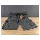 Famous & Vogue Men's Cargo Shorts Gray Size 32 Waist - Brand New