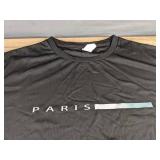 Paris Black Short Sleeve Top & Sweatpants Set - Men's Size XXL - Brand New