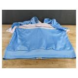 Calvin Jogging Set Zip-Up Hoodie & Pants - Blue & White - Men's Size Small - Brand New