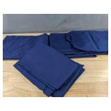 Sheet Set Blue Queen Size - Fitted & Flat Sheets, 2 Pillowcases - Brand New