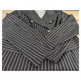 Jacket & Pants Set - Black & White Pinstripe Women's Size Medium - Brand New