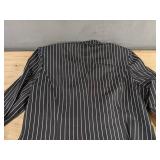Jacket & Pants Set - Black & White Pinstripe Women's Size Medium - Brand New
