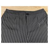 Jacket & Pants Set - Black & White Pinstripe Women's Size Medium - Brand New