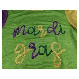 Mardi Gras Longsleeve Top - Women's Size 1XL - Brand New