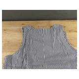 2 Sleeveless Stripe Dresses - Blue Stripe & Yellow Stripe Women's Size XL - Brand New