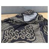 Hooded Top Black & Beige Women's Size 3XL - Brand New