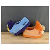 Bluey & Bingo Plush Slippers - Kids Size 11/12 - Brand New