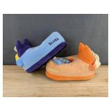 Bluey & Bingo Plush Slippers - Kids Size 13/1 - Brand New