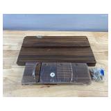 4-Pack Wooden Wall-Mount Shelves 16.5 x 4 x 3.5 in - New