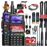 2 Baofeng AR-5RM 10W NOAA Multi-Band Two-Way Radios - Brand New