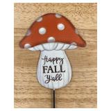 12 Piece Harvest Picks Gnome Decor Set with Display - Brand New