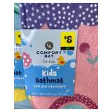 2 Comfort Bay Kids Bathmats - Rainbows and Mermaids - 18 x 28 in - Brand New