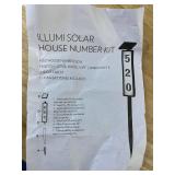 Illumi Solar House Number Kit - LED Sign, 89 cm Tall - Brand New