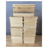 15 Small Decorative Wooden Storage Boxes Crate-Style & Heart-Shaped Trays