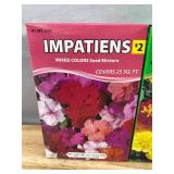 8 American Seed Box Mixes: Impatiens, Marigold, Alyssum & Zinnia - Brand New