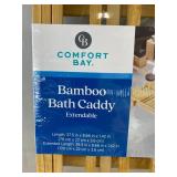 Comfort Bay Bamboo Bath Caddy Extendable - 27.5" - Brand New