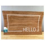 trueliving Hello Doormat - 18 in x 30 in - Indoor/Outdoor - Brand New