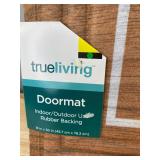 trueliving Hello Doormat - 18 in x 30 in - Indoor/Outdoor - Brand New