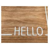 trueliving Hello Doormat - 18 in x 30 in - Indoor/Outdoor - Brand New