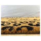 True Living Coir Doormat - Leopard Print - Welcome to our Home - 18" x 30" - Brand New