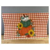 Perfect Harvest Kitchen Mat - Pumpkin & Sunflower - 17" x 28.5" - Brand New