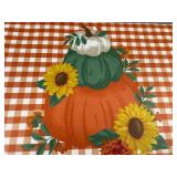 Perfect Harvest Kitchen Mat - Pumpkin & Sunflower - 17" x 28.5" - Brand New