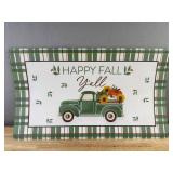 Perfect Harvest Happy Fall Y'all Kitchen Mat 17' x 28.5' - Brand New