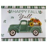 Perfect Harvest Happy Fall Y'all Kitchen Mat 17' x 28.5' - Brand New