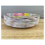 12 Melamine Dinner 10.5' Plates - Brand New