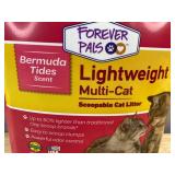 Forever Pals Lightweight Multi-Cat Scoopable Cat Litter - Bermuda Tides Scent - Brand New