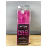 2 Vibe Sound Comfort Plus Stereo Earbuds - Brand New
