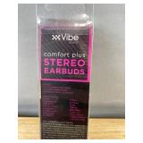 2 Vibe Sound Comfort Plus Stereo Earbuds - Brand New