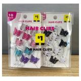 80 Hair Clips Assorted Colors - Brand New